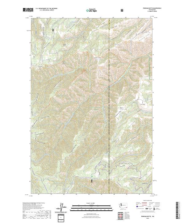Pinkham Butte topographic map thumbnail