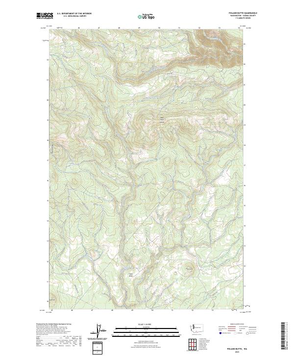 Poland Butte topographic map thumbnail