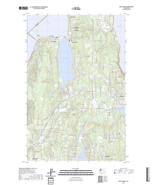 Port Gamble topographic map thumbnail