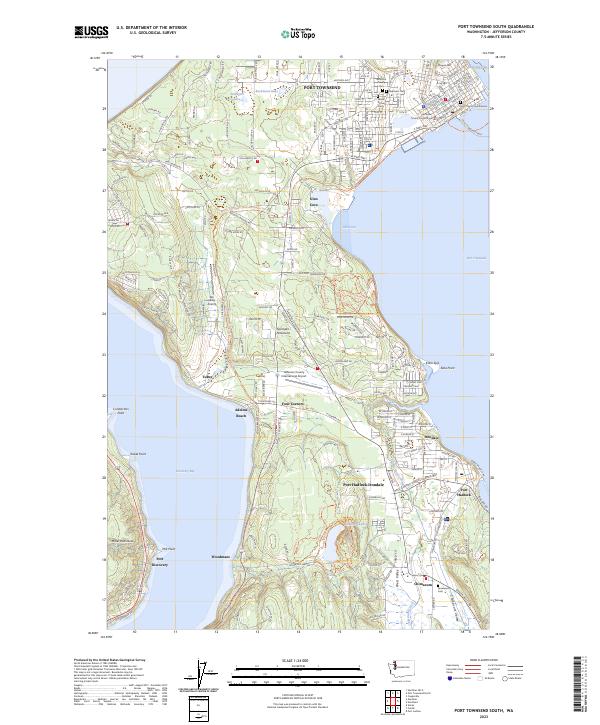 Port Townsend South topographic map thumbnail