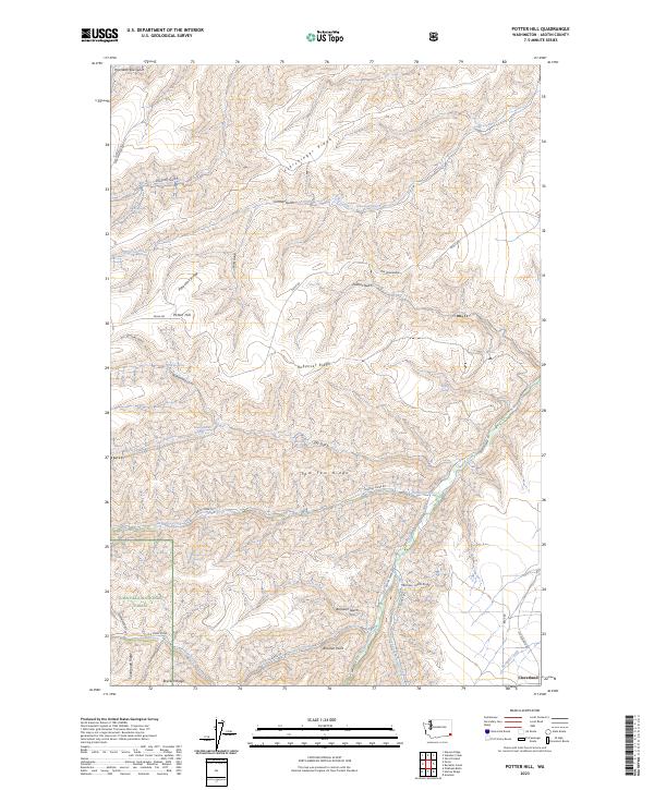Potter Hill topographic map thumbnail