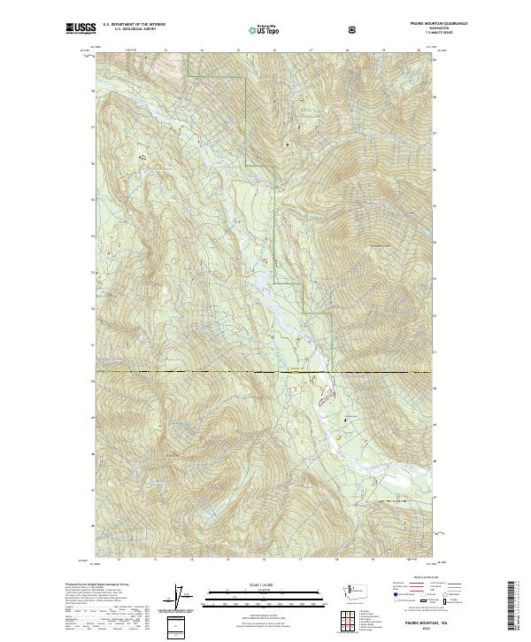 Prairie Mountain topographic map thumbnail