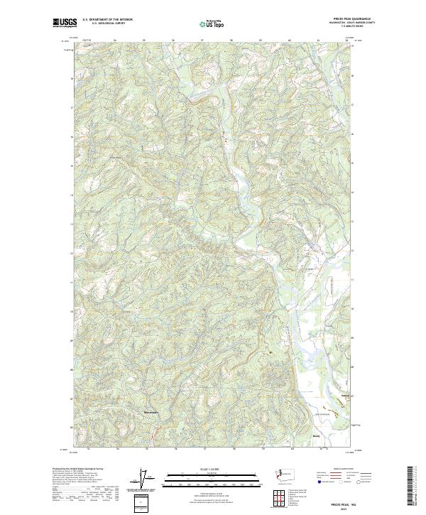 Prices Peak topographic map thumbnail