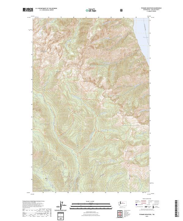 Pyramid Mountain topographic map thumbnail