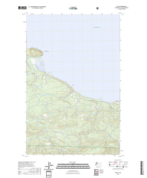Pysht topographic map thumbnail