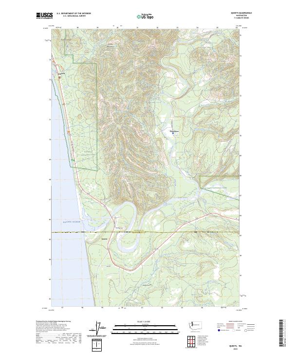 Queets 2023 topographic map thumbnail