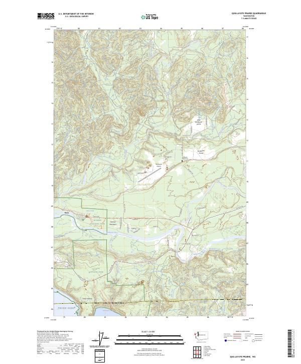 Quillayute Prairie topographic map thumbnail
