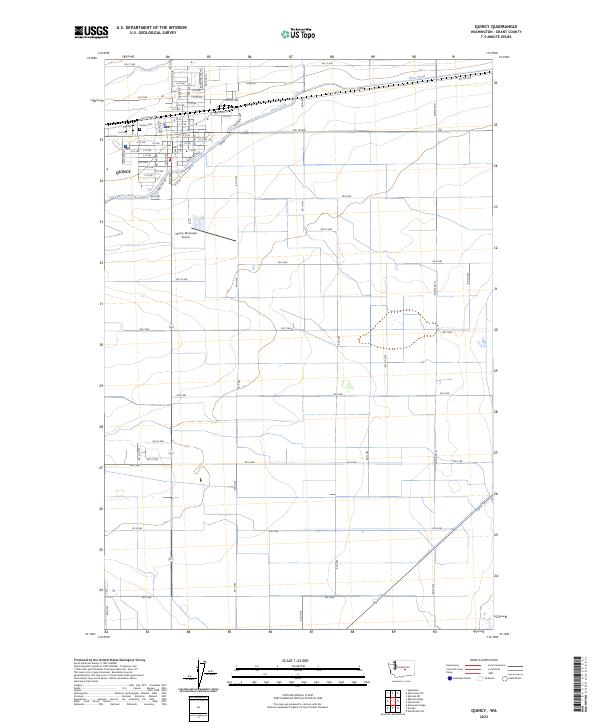 Quincy topographic map thumbnail