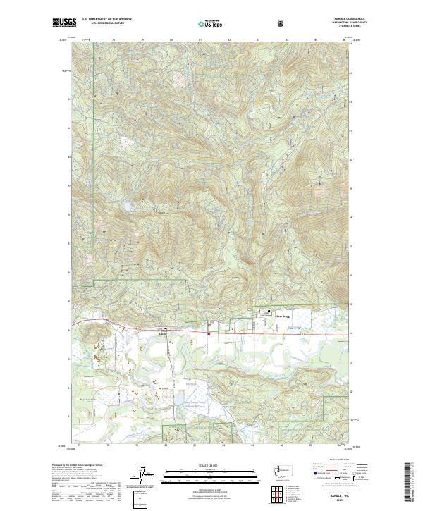 Randle topographic map thumbnail