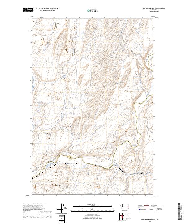 Rattlesnake Canyon topographic map thumbnail