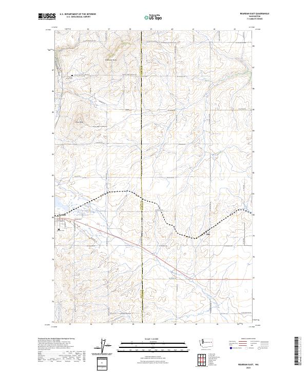 Reardan East topographic map thumbnail