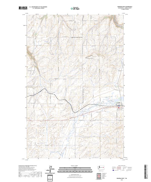 Reardan West topographic map thumbnail