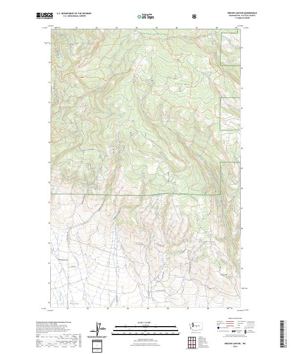 Reecer Canyon 2023 topographic map thumbnail