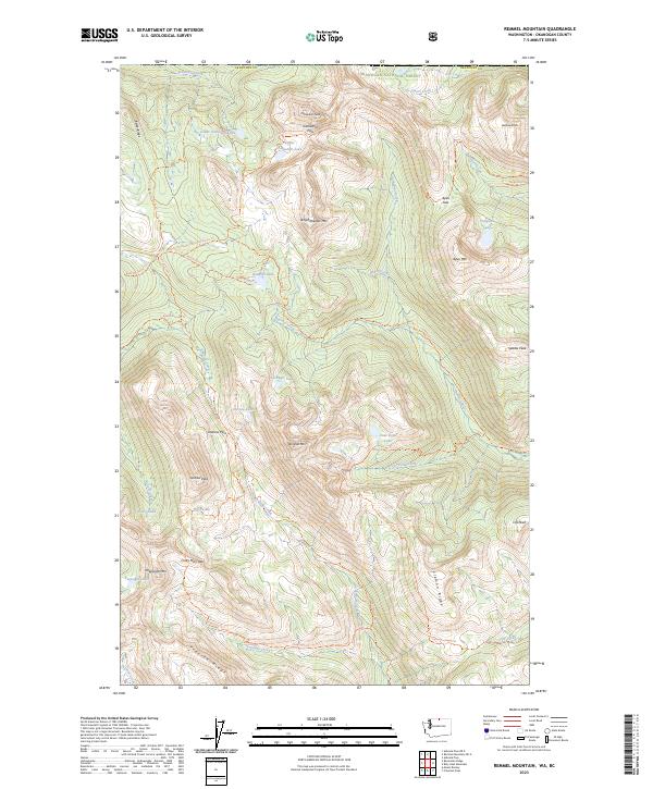 Remmel Mountain 2023 topographic map thumbnail