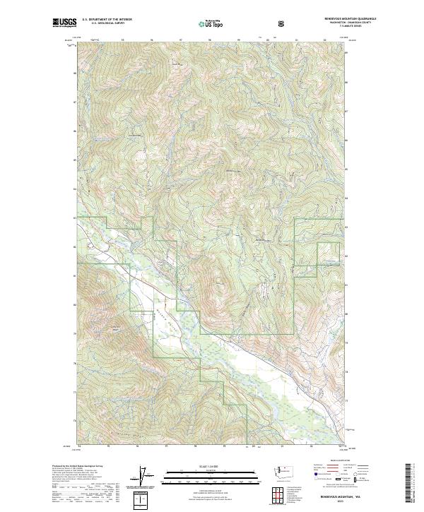 Rendevous Mountain topographic map thumbnail
