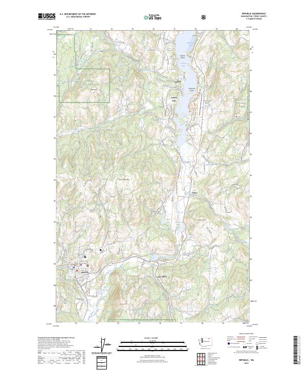 Republic topographic map thumbnail