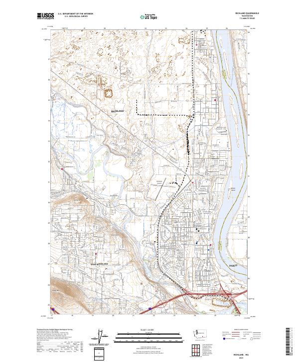 Richland topographic map thumbnail