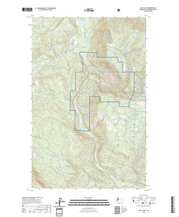 Riley Lake topographic map thumbnail