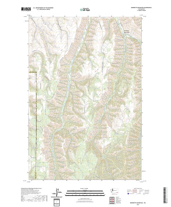 Robinette Mountain topographic map thumbnail