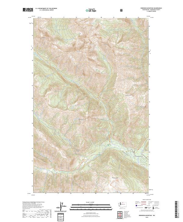 Robinson Mountain topographic map thumbnail