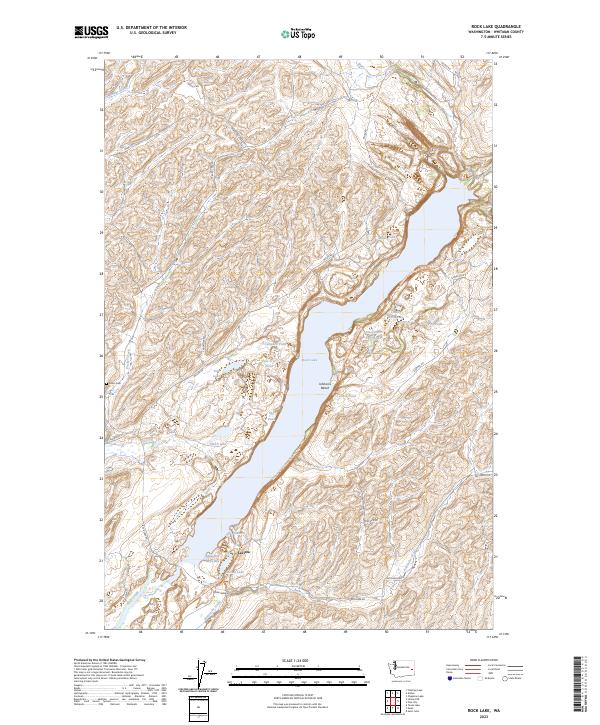 Rock Lake topographic map thumbnail