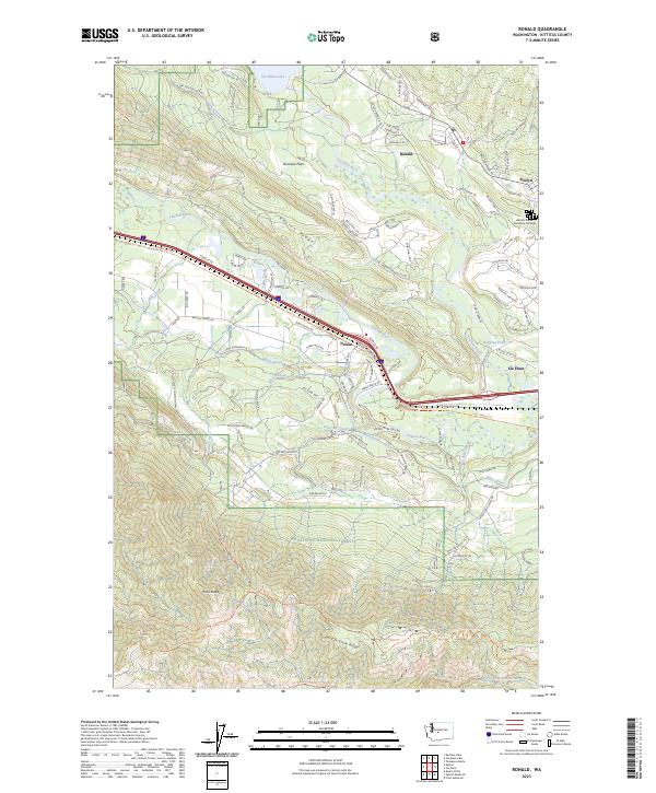 Ronald topographic map thumbnail