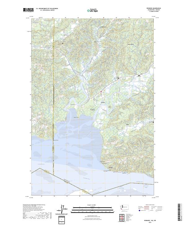 Rosburg topographic map thumbnail