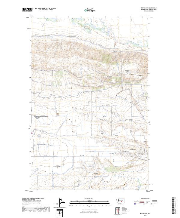 Royal City topographic map thumbnail
