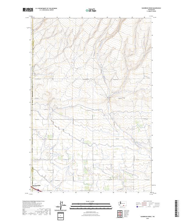 Sagebrush Ridge 2023 topographic map thumbnail