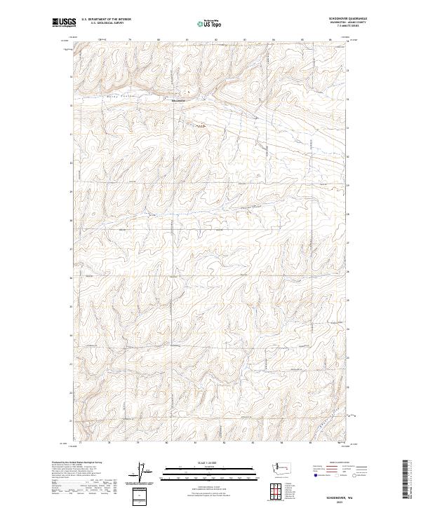 Schoonover topographic map thumbnail