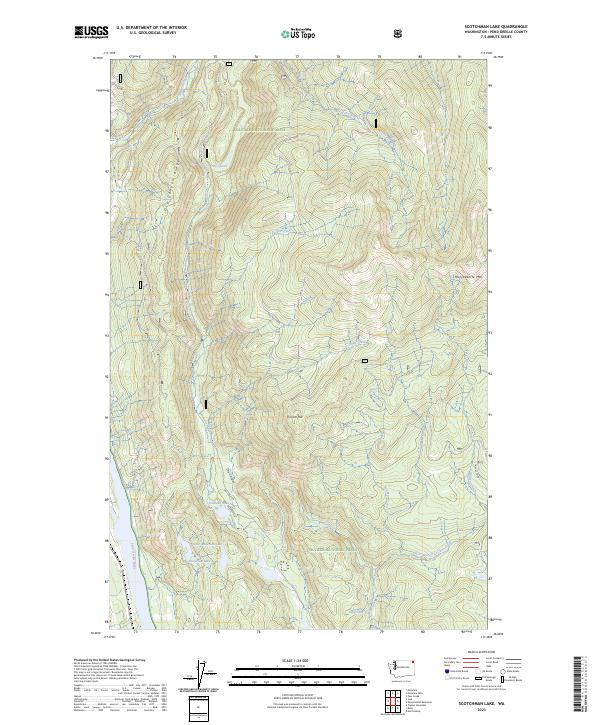 Scotchman Lake topographic map thumbnail