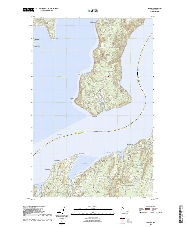 Seabeck topographic map thumbnail