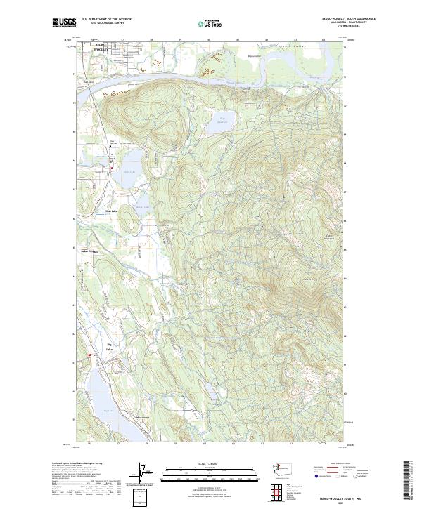 Sedro-Woolley South topographic map thumbnail