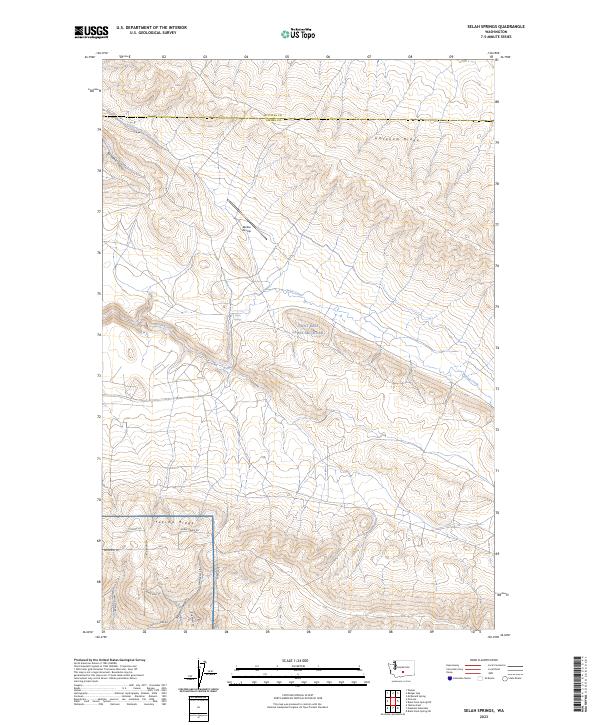 Selah Springs 2023 topographic map thumbnail