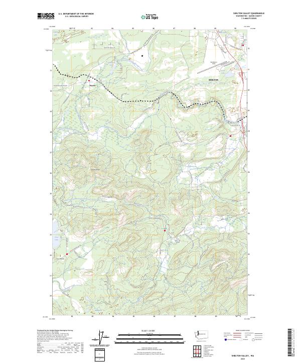 Shelton Valley topographic map thumbnail