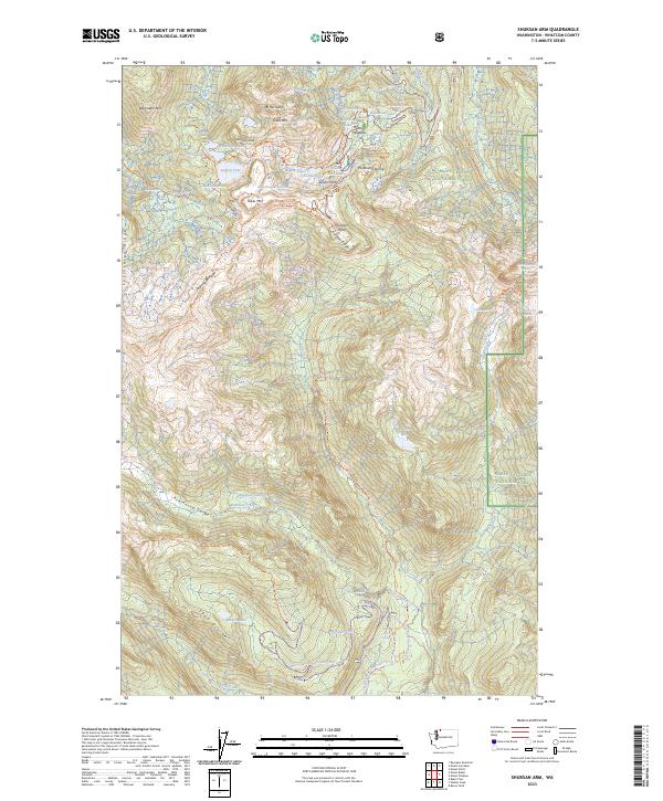 Shuksan Arm topographic map thumbnail
