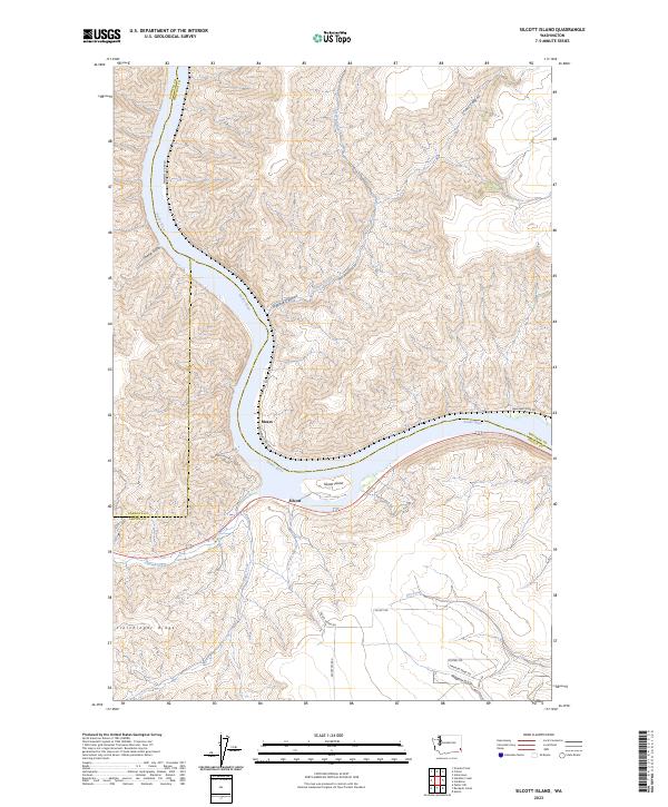 Silcott Island 2023 topographic map thumbnail