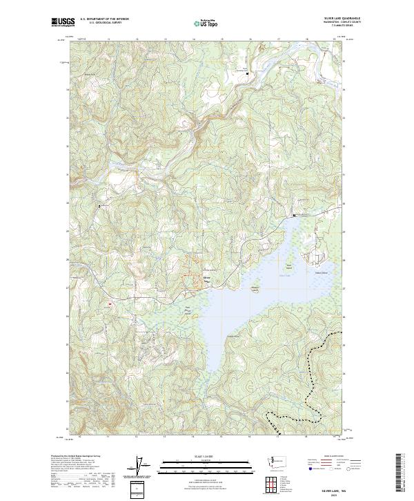Silver Lake topographic map thumbnail