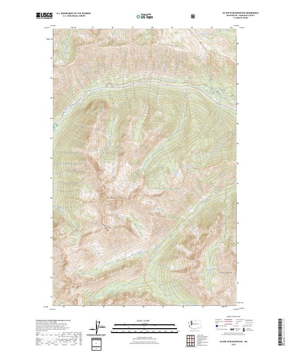 Silver Star Mountain topographic map thumbnail