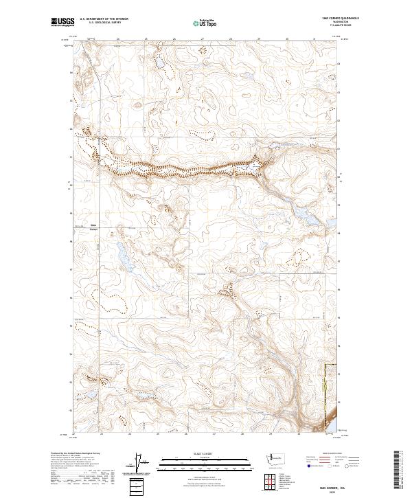 Sims Corner topographic map thumbnail