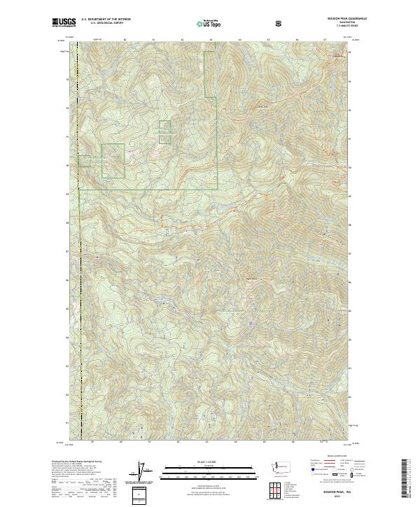 Siouxon Peak topographic map thumbnail
