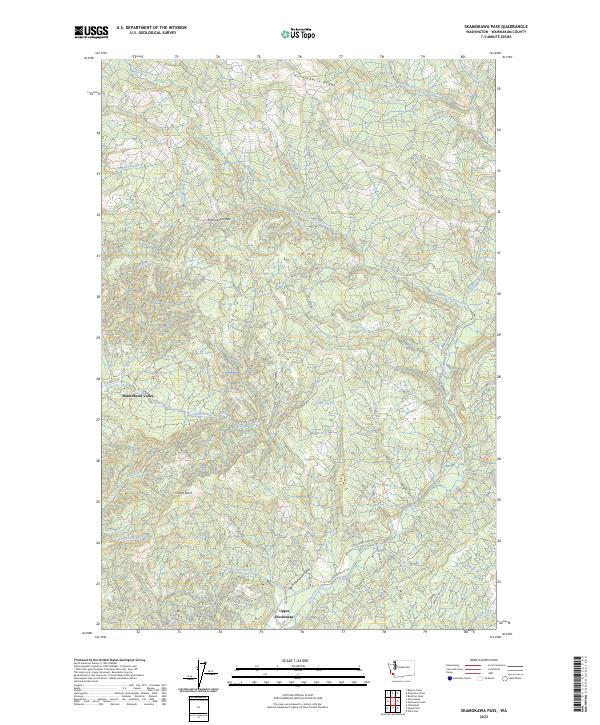 Skamokawa Pass topographic map thumbnail
