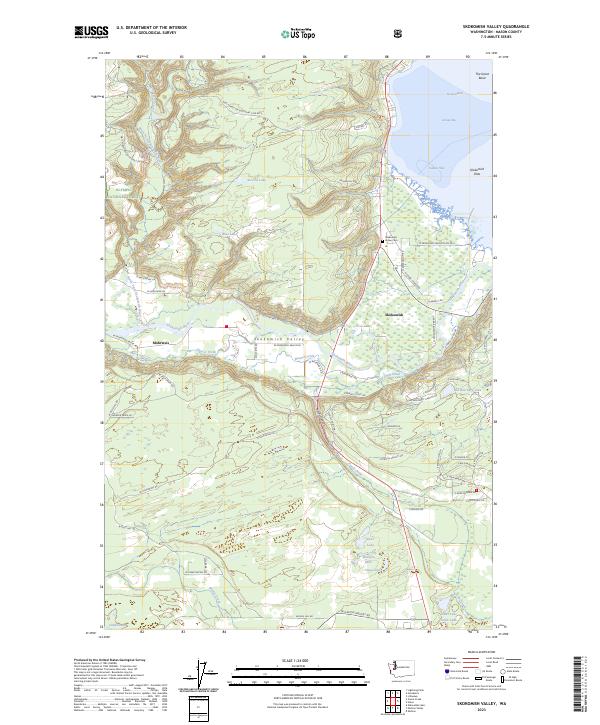 Skokomish Valley topographic map thumbnail