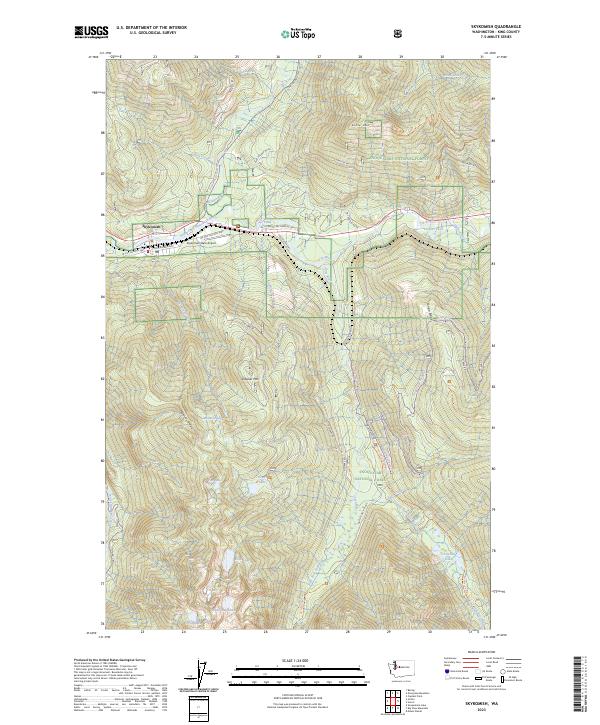 Skykomish topographic map thumbnail