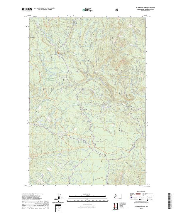 Sleeping Beauty 2023 topographic map thumbnail