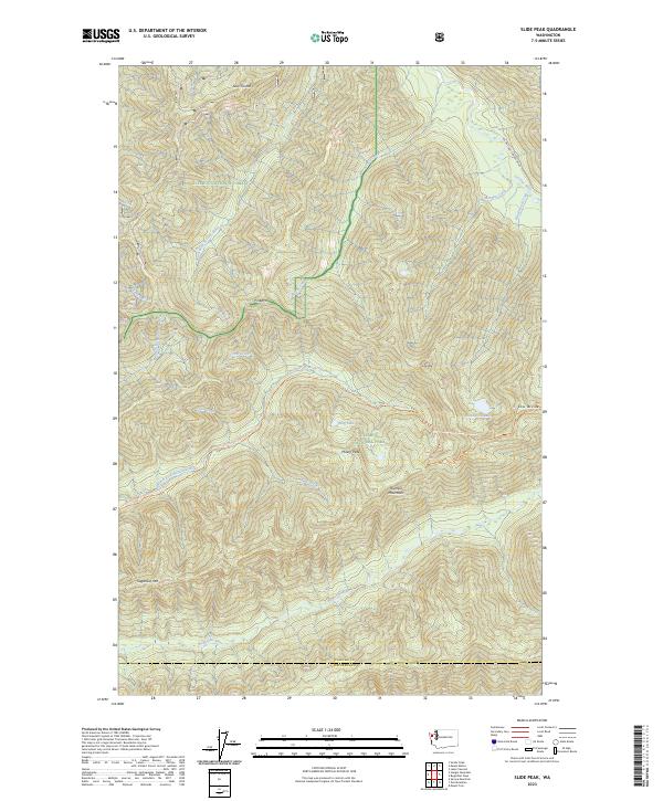Slide Peak topographic map thumbnail