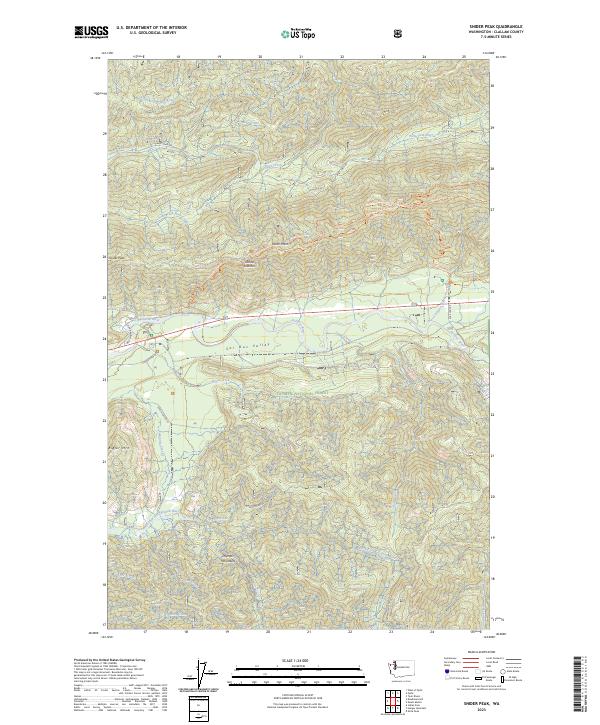 Snider Peak topographic map thumbnail