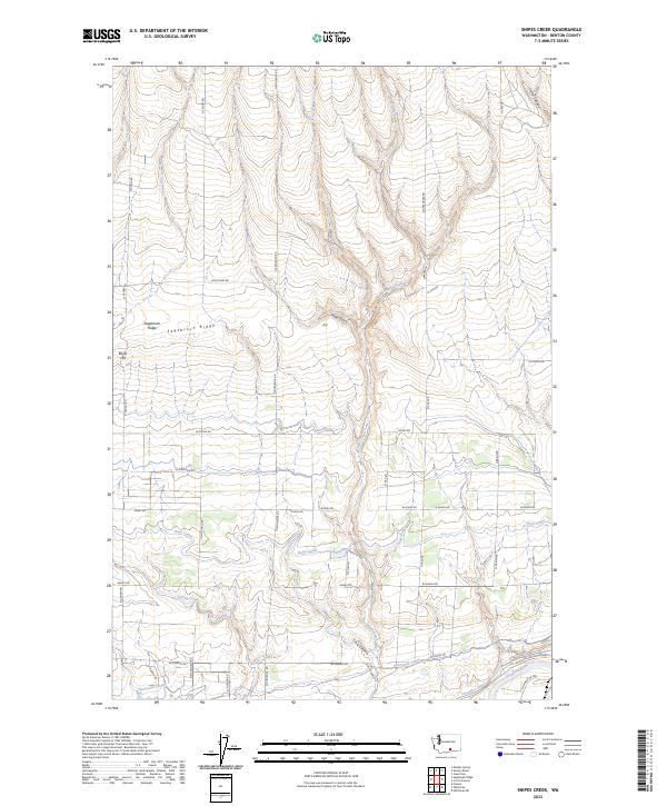 Snipes Creek topographic map thumbnail
