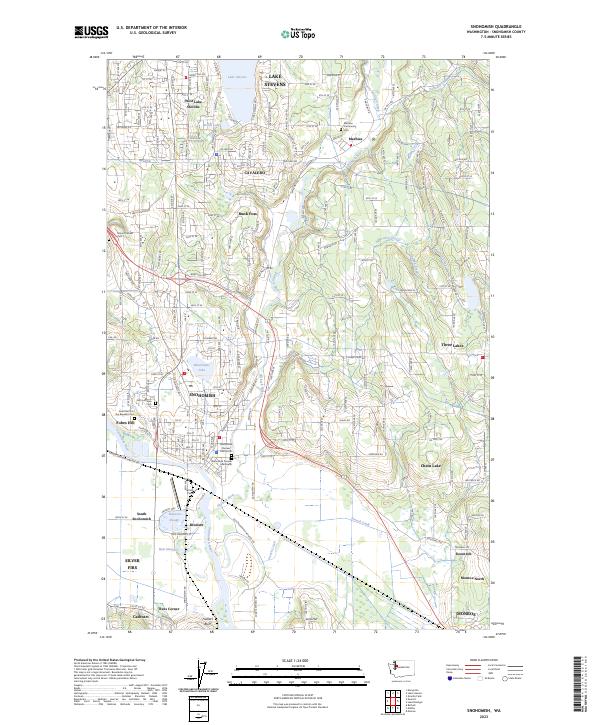 Snohomish 2023 topographic map thumbnail