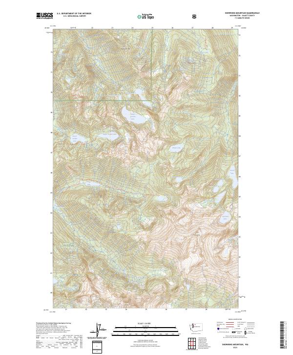 Snowking Mountain topographic map thumbnail